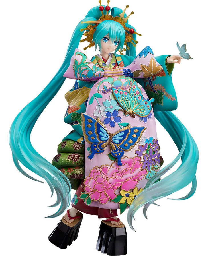 Character Vocal Series 01 Hatsune Miku 1/7 Scale Pre-Painted Figure: Hatsune Miku Chokabuki Kuruwa Kotoba Awase Kagami Ver. image 1