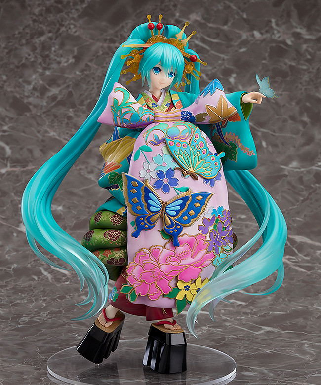 Character Vocal Series 01 Hatsune Miku 1/7 Scale Pre-Painted Figure: Hatsune Miku Chokabuki Kuruwa Kotoba Awase Kagami Ver. image 2