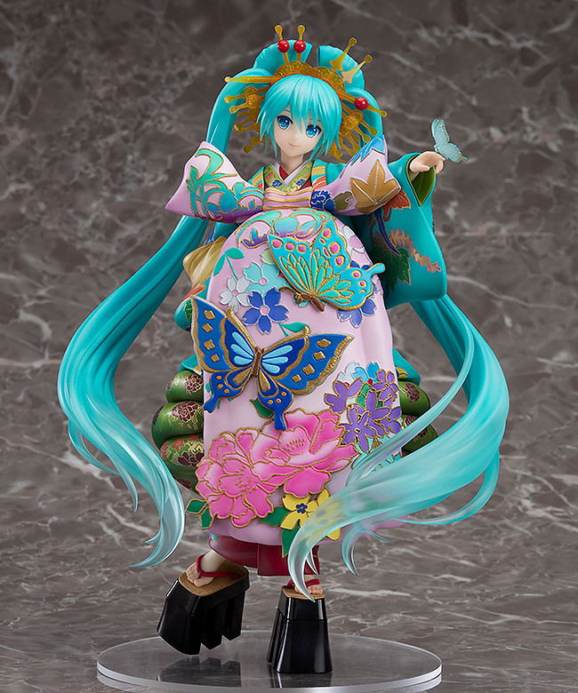 Character Vocal Series 01 Hatsune Miku 1/7 Scale Pre-Painted Figure: Hatsune Miku Chokabuki Kuruwa Kotoba Awase Kagami Ver. image 4