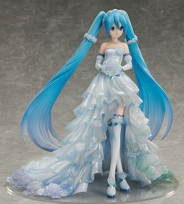 Character Vocal Series 01 Hatsune Miku 1/7 Scale Pre-Painted Figure: Hatsune Miku Wedding Dress Ver. image 4