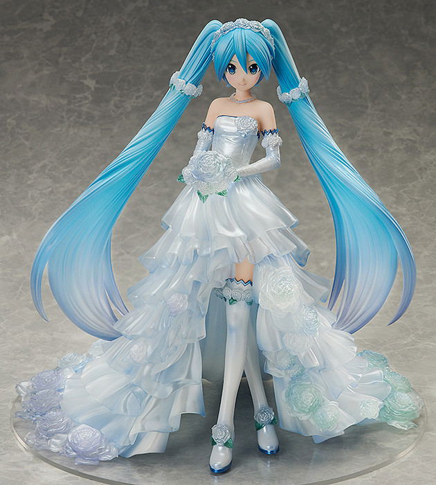 Character Vocal Series 01 Hatsune Miku 1/7 Scale Pre-Painted Figure: Hatsune Miku Wedding Dress Ver. image 7