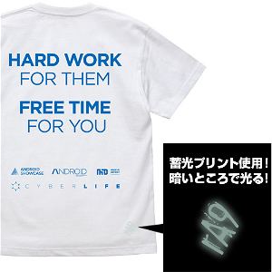 Detroit: Become Human - Cyber Life Corp T-shirt White (L Size)