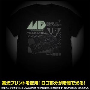 Mega Drive Reflector Print T-shirt Black (XL Size)
