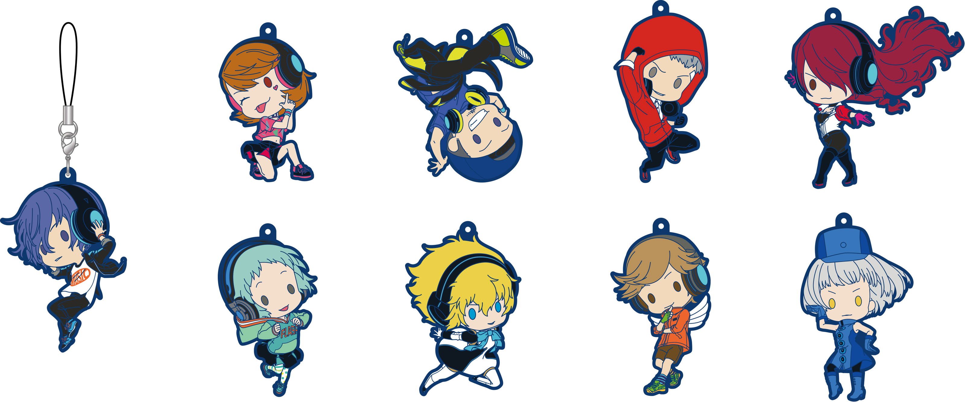 Persona 3: Dancing Moon Night Rubber Strap Collection (Set of 9