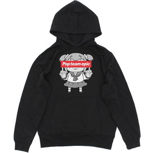 Pop Team Epic Pullover Hoodie Black (M Size)_