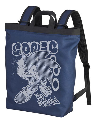 Sonic The Hedgehog - Sonic Graffiti Design 2way Backpack Navy image 1
