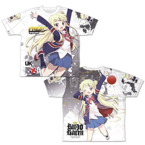 Kiniro Mosaic: Pretty Days - Kujo Karen Double-sided Full Graphic T-shirt (XL Size) image 1