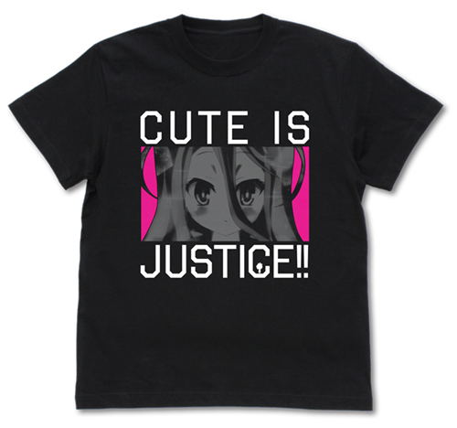 No Game No Life - Cute Is Justice! T-shirt Black (L Size) image 1