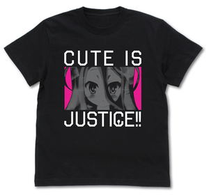 No Game No Life - Cute Is Justice! T-shirt Black (M Size)_