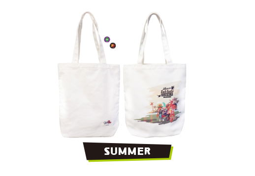Splatoon 2 Tote Bag With Can Badge 03 - Summer image 1