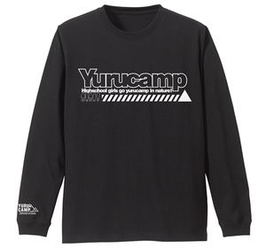 Yurucamp Sleeve Rib Long Sleeve T-shirt Black (L Size)_