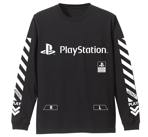 PlayStation - Sleeve Rib Long Sleeve T-shirt Black (M Size) image 1