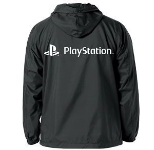 PlayStation Hooded Windbreaker Black x White (M Size)