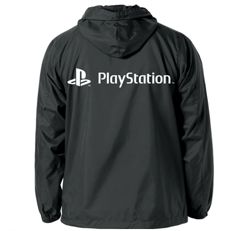 PlayStation Hooded Windbreaker Black x White (M Size) image 2