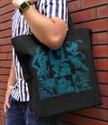 Cowboy Bebop Large Tote Bag Black thumbnail 2