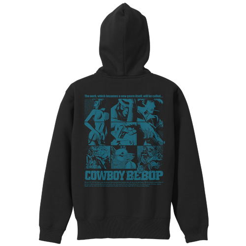 Cowboy Bebop Zippered Hoodie Black (L Size) image 1