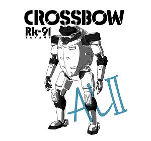 Full Metal Panic! IV -Invisible Victory- Rk-91 Savage Crossbow Custom T-shirt White (XL Size)