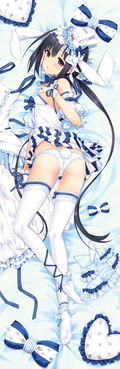 Maitetsu - Pure Station Dakimakura Cover: Fukami White & Black Rabbit Dress + Wedding Set thumbnail 2