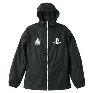 PlayStation Hooded Windbreaker Black x White (L Size)_