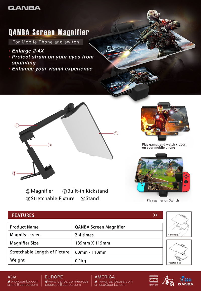 Qanba Screen Magnifier for Nintendo Switch image 8