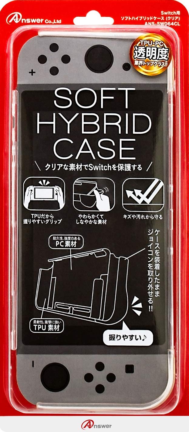 Soft Hybrid Case for Nintendo Switch (Clear) image 1