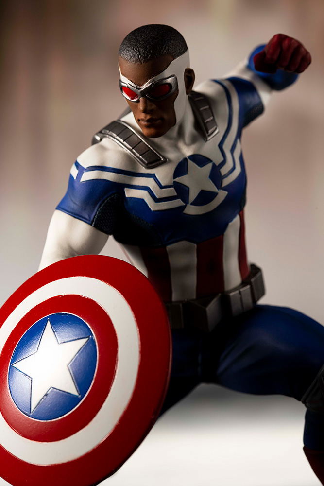 ARTFX+ Marvel Universe Avengers Marvel Now! 1/10 Scale Pre-Painted Figure: Captain America (Samuel Wilson) image 12