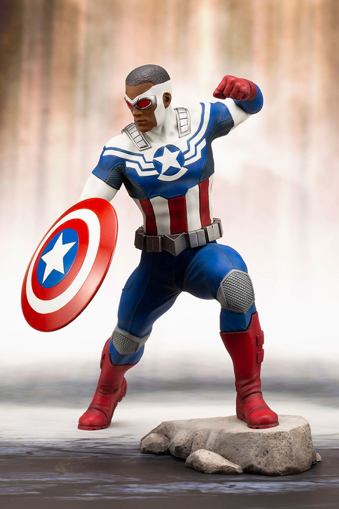 ARTFX+ Marvel Universe Avengers Marvel Now! 1/10 Scale Pre-Painted Figure: Captain America (Samuel Wilson) image 8