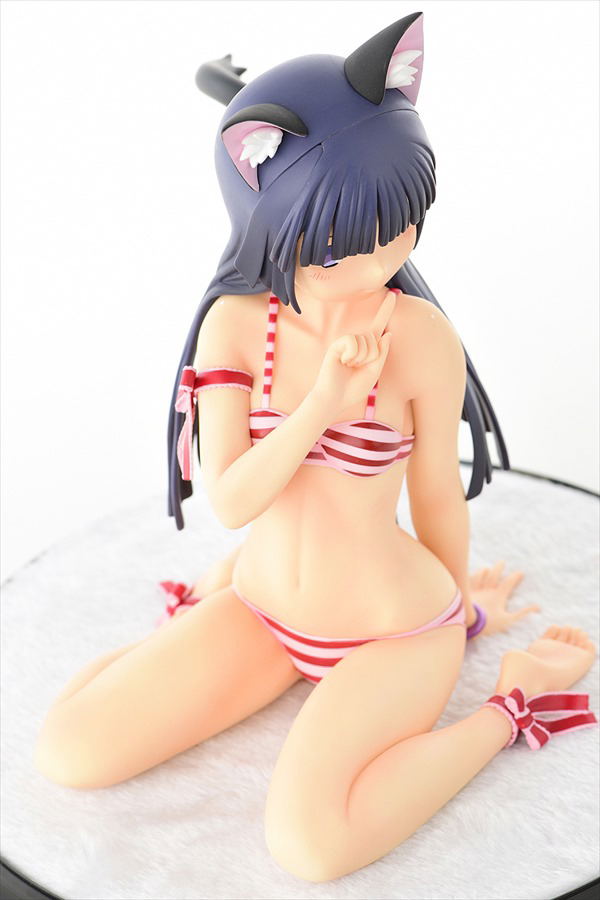 Ore no Imouto ga Konna ni Kawaii Wake ga Nai 1/4 Scale Pre-Painted Figure: Kuroneko Stripe Mizugi Nekomimi Ver. Second Cute [Limited Edition] image 15