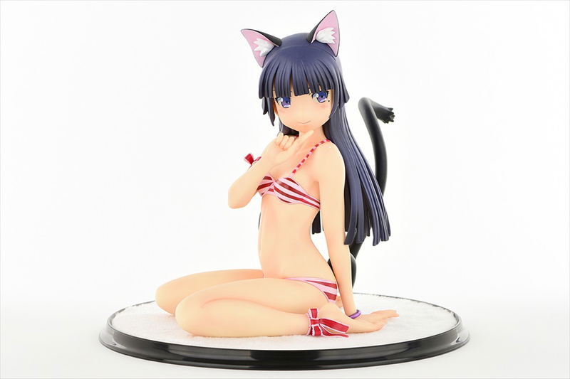 Ore no Imouto ga Konna ni Kawaii Wake ga Nai 1/4 Scale Pre-Painted Figure: Kuroneko Stripe Mizugi Nekomimi Ver. Second Cute [Limited Edition] image 2