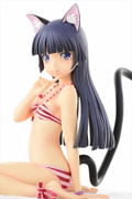 Ore no Imouto ga Konna ni Kawaii Wake ga Nai 1/4 Scale Pre-Painted Figure: Kuroneko Stripe Mizugi Nekomimi Ver. Second Cute [Limited Edition] thumbnail 4
