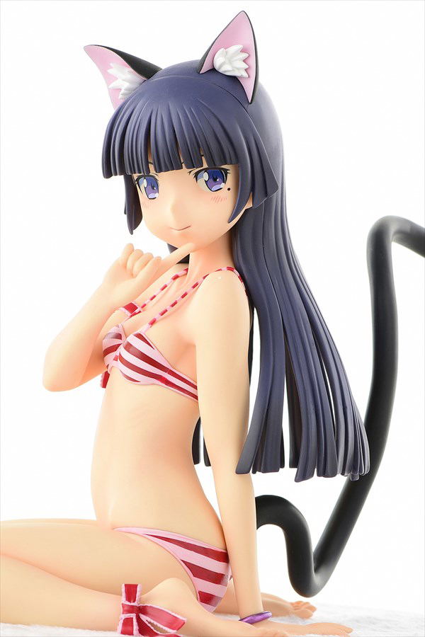 Ore no Imouto ga Konna ni Kawaii Wake ga Nai 1/4 Scale Pre-Painted Figure: Kuroneko Stripe Mizugi Nekomimi Ver. Second Cute [Limited Edition] image 4