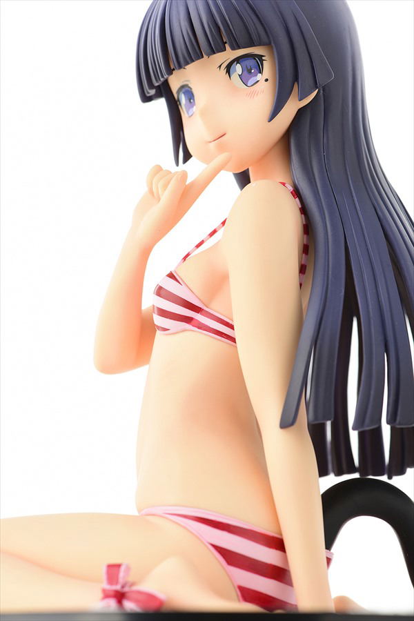 Ore no Imouto ga Konna ni Kawaii Wake ga Nai 1/4 Scale Pre-Painted Figure: Kuroneko Stripe Mizugi Nekomimi Ver. Second Cute [Limited Edition] image 6