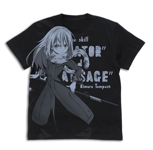 That Time I Got Reincarnated As A Slime - Rimuru Tempest All Print T-shirt Black (XL Size) image 1
