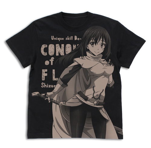 That Time I Got Reincarnated As A Slime - Shizue Izawa All Print T-shirt Black (XL Size) image 1