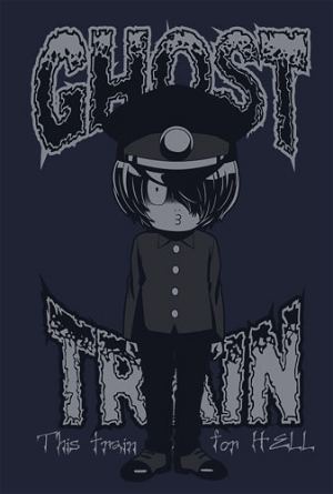 GeGeGe No Kitaro - Train Staff T-shirt Indigo (XL Size)