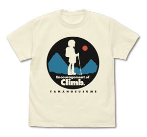 Encouragement Of Climb (Yama No Susume) Trekking T-shirt Vanilla White (S Size)_