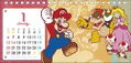 Ensky Super Mario - 2019 Desktop Calendar thumbnail 2