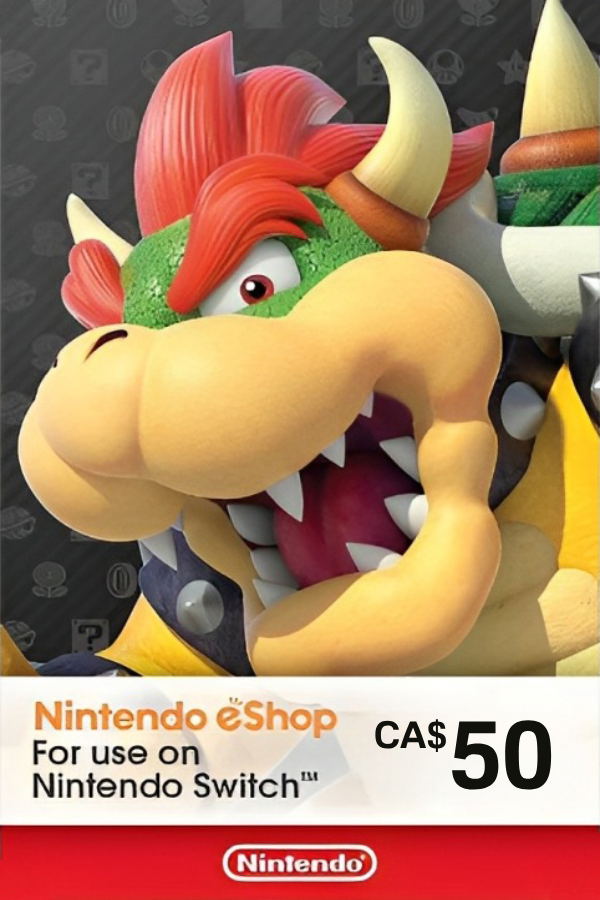 Nintendo eShop Card 50 CAD | Canada Account <span class="ext ext_digital">digital</span> image 1