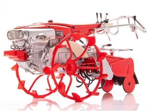 PLAMAX MF-28 1/20 Scale Model Kit: Minimum Factory Inaho with Honda F90 Tiller Cage Wheel Type