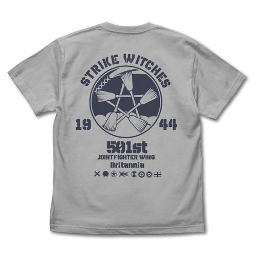 Strike Witches - Road To Berlin Strike Witches Emblem T-shirt Light Gray (XL Size) image 1