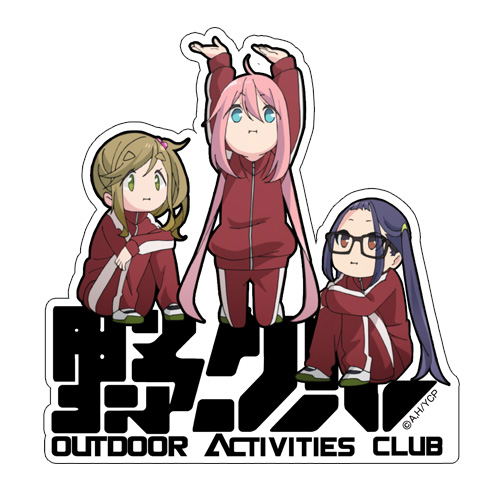 Yurucamp Outdoor Activities Club Water Resistant Sticker image 1