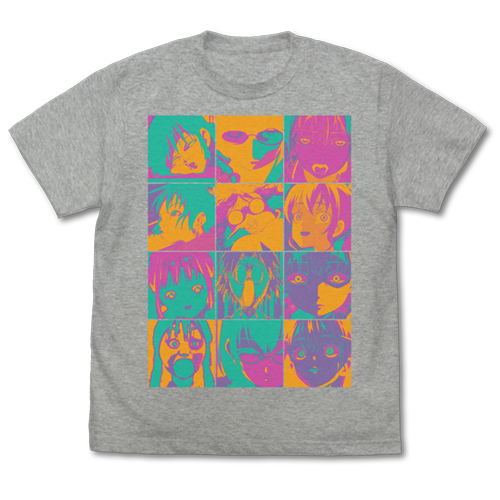 Asobi Asobase T-shirt Mix Gray (M Size) image 1