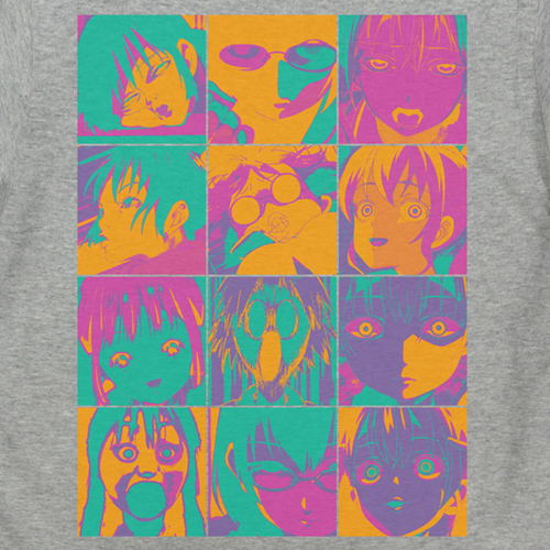 Asobi Asobase T-shirt Mix Gray (XL Size) image 2