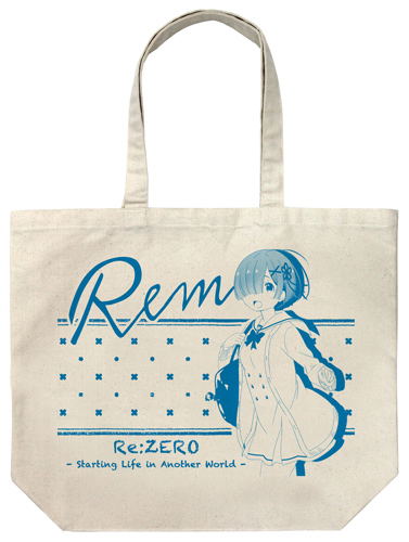 Re:Zero - Starting Life In Another World - Rem Large Tote Bag Uniform Ver. Natural image 1