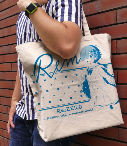 Re:Zero - Starting Life In Another World - Rem Large Tote Bag Uniform Ver. Natural image 2