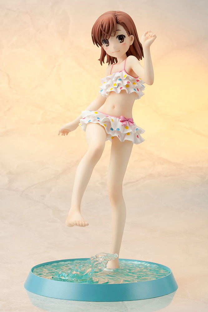 4-Leaves Toaru Kagaku no Railgun 1/7 Scale Pre-Painted Figure: Mikoto Misaka -Beach Side- Renewal Package image 2