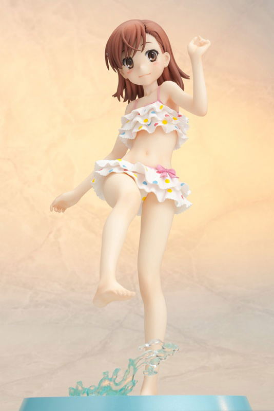 4-Leaves Toaru Kagaku no Railgun 1/7 Scale Pre-Painted Figure: Mikoto Misaka -Beach Side- Renewal Package image 4
