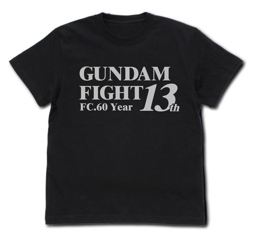 Mobile Fighter G Gundam - 13th Gundam Fight Commemorative T-shirt Black (M Size) image 1