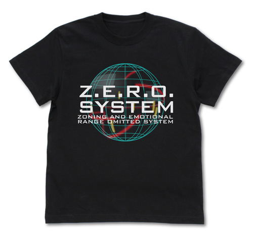 Mobile Suit Gundam Wing - Zero System T-shirt Black (M Size) image 1