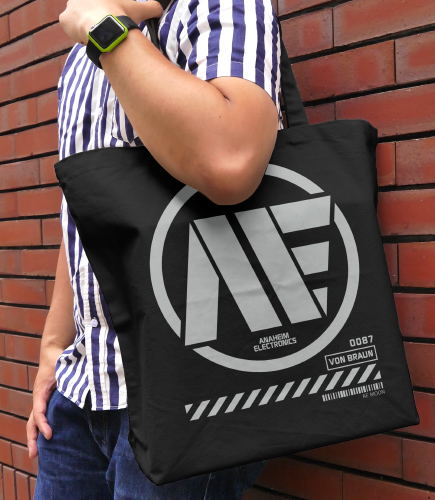 Mobile Suit Zeta Gundam - Anaheim Electronics Large Tote Bag Black image 2